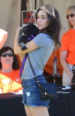 EMMY ROSSUM in Cutoff at NKLA Adoption Event in Los Angeles