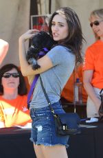 EMMY ROSSUM in Cutoff at NKLA Adoption Event in Los Angeles