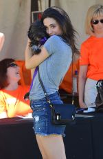 EMMY ROSSUM in Cutoff at NKLA Adoption Event in Los Angeles