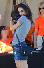 EMMY ROSSUM in Cutoff at NKLA Adoption Event in Los Angeles