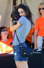 EMMY ROSSUM in Cutoff at NKLA Adoption Event in Los Angeles