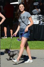 EMMY ROSSUM in Cutoff at NKLA Adoption Event in Los Angeles