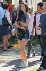 EMMY ROSSUM in Cutoff at NKLA Adoption Event in Los Angeles