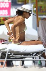 EVA LONGORIA in Bikini at a Beach in Miami 0711