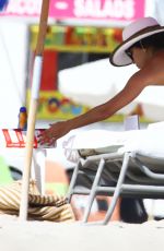 EVA LONGORIA in Bikini at a Beach in Miami 0711