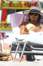 EVA LONGORIA in Bikini at a Beach in Miami 0711