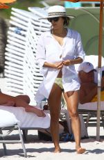 EVA LONGORIA in Bikini at a Beach in Miami 0711