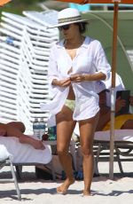 EVA LONGORIA in Bikini at a Beach in Miami 0711