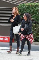 EVA MENDES on the Set of A Commercial in Los Angeles