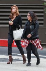 EVA MENDES on the Set of A Commercial in Los Angeles