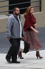 EVA MENDES on the Set of A Commercial in Los Angeles