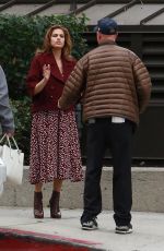 EVA MENDES on the Set of A Commercial in Los Angeles