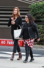 EVA MENDES on the Set of A Commercial in Los Angeles