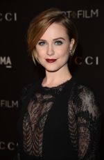 EVAN RACHEL WOOD at 2014 Lacma Art + Film Gala in Los Angeles