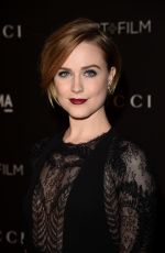 EVAN RACHEL WOOD at 2014 Lacma Art + Film Gala in Los Angeles