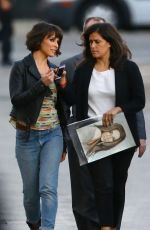 EVANGELINE LILLY Arrives at Jimmy Kimmel Live in Hollywood