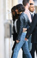 EVANGELINE LILLY Arrives at Jimmy Kimmel Live in Hollywood