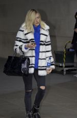 FEARNE COTTON in Ripped jeans Out in London