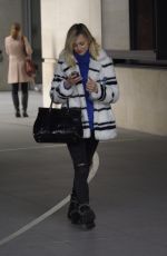 FEARNE COTTON in Ripped jeans Out in London
