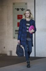 FEARNE COTTON Leaves BBC Radio 1 Studios in London