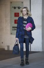 FEARNE COTTON Leaves BBC Radio 1 Studios in London