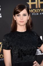 FELICITY JONES at 2014 Hollywood Film Awards