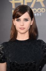 FELICITY JONES at 2014 Hollywood Film Awards