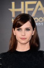 FELICITY JONES at 2014 Hollywood Film Awards