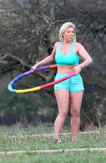 FRANKIE ESSEX Working Out in the Park in Essex