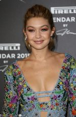 GIGI HADID at Pirelli Calendar 2015 Premiere in Milan