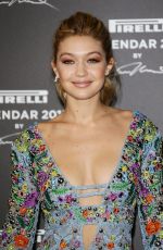 GIGI HADID at Pirelli Calendar 2015 Premiere in Milan