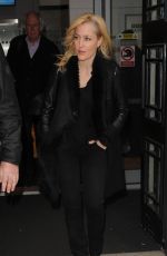 GILLIAN ANDERSON Arrives at BBC Radio 2 Studio in London 2111