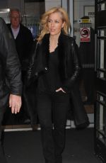 GILLIAN ANDERSON Arrives at BBC Radio 2 Studio in London 2111