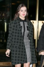 HAILEE STEINFELD Arrives at The Today Show in New York