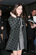 HAILEE STEINFELD Arrives at The Today Show in New York