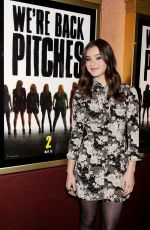 HAILEE STEINFELD at Pitch Perfect Sing Along Screening in New York