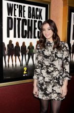 HAILEE STEINFELD at Pitch Perfect Sing Along Screening in New York