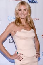 HEIDI KLUM at 2014 K.I.D.S./Fashion Delivers Gala in New York