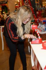 HILARY DUFF at Hallmark Gold Crown Store in New York