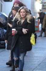 HILARY DUFF on the Set of Younger in New York 1911