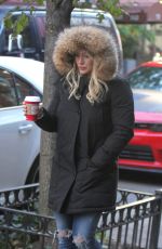 HILARY DUFF on the Set of Younger in New York 1911