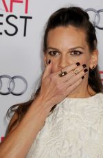 HILARY SWANK at The Homesman premiere at AFI Fest in Hollywood