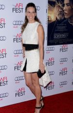 HILARY SWANK at The Homesman premiere at AFI Fest in Hollywood