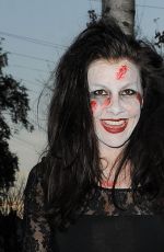 IMOGEN THOMAS at a Halloween Party