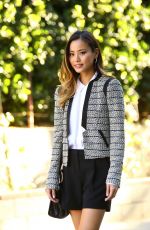 JAMIE CHUNG in Short Skirt Out in Los Angeles