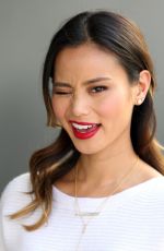 JAMIE CHUNG on the Set of Extra in Los Angeles
