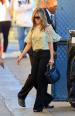 JENNIFER ANISTON Arrives at Jimmy Kimmel Live in Hollywood