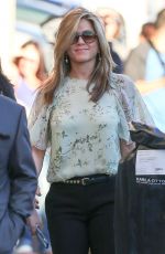 JENNIFER ANISTON Arrives at Jimmy Kimmel Live in Hollywood