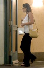 JENNIFER ANISTON Leaves Carasoin Day Spa and Skin Clinic in Los Angeles