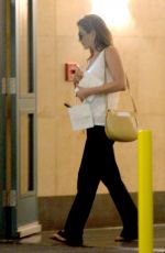 JENNIFER ANISTON Leaves Carasoin Day Spa and Skin Clinic in Los Angeles